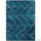 Modern Blue Geometric Living Mat